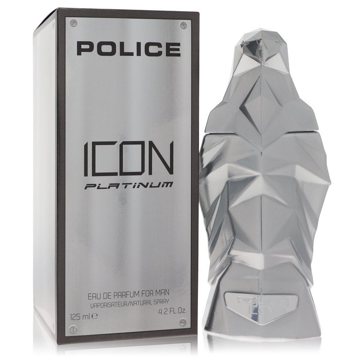 Police Icon Platinum by Police Colognes Eau De Parfum Spray 4.2 oz for Men