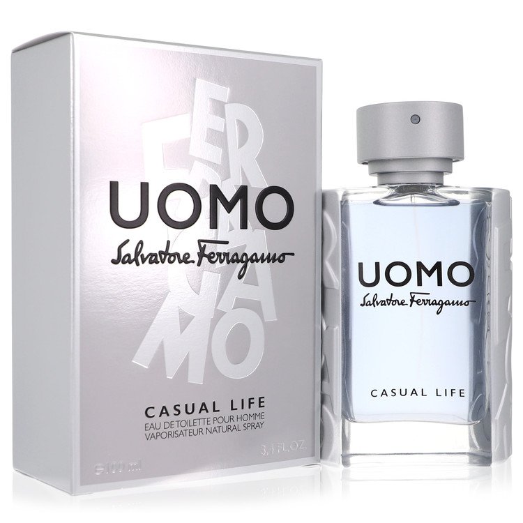 Salvatore Ferragamo Uomo Casual Life by Salvatore Ferragamo Eau De Toilette Spray 3.4 oz for Men