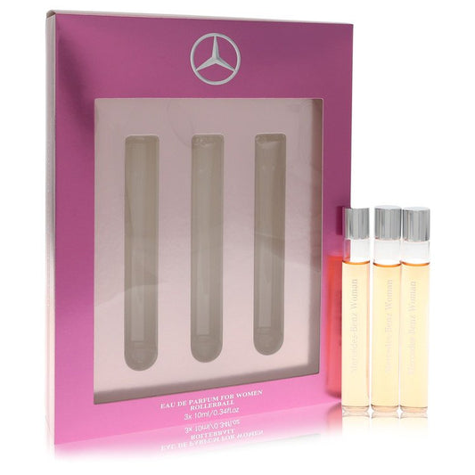 Mercedes Benz by Mercedes Benz Gift Set -- 3 x .34 oz Eau De Parfum Rollerballs for Women