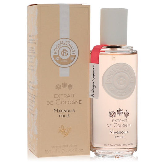 Roger & Gallet Magnolia Folie by Roger & Gallet Extrait De Cologne Spray (Unisex) 3.3 oz for Women