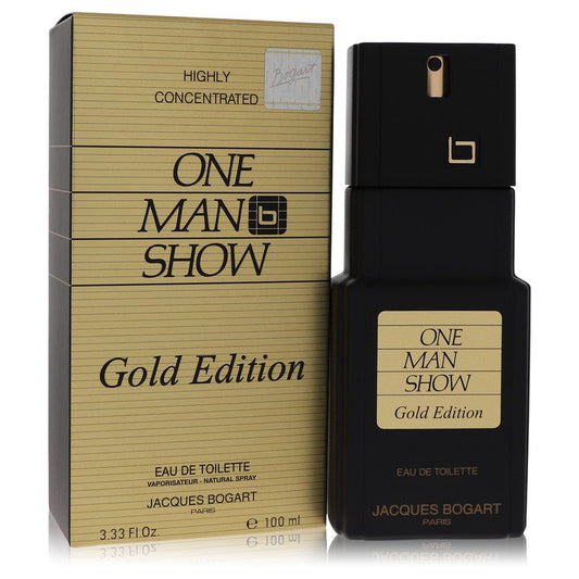 One Man Show Gold by Jacques Bogart Eau De Toilette Spray 3.3 oz for Men